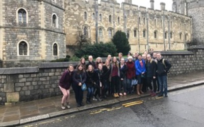 Our group outside Windsor Castle.