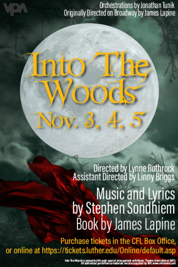 Into the Woods poster designed by Lindsey Fry